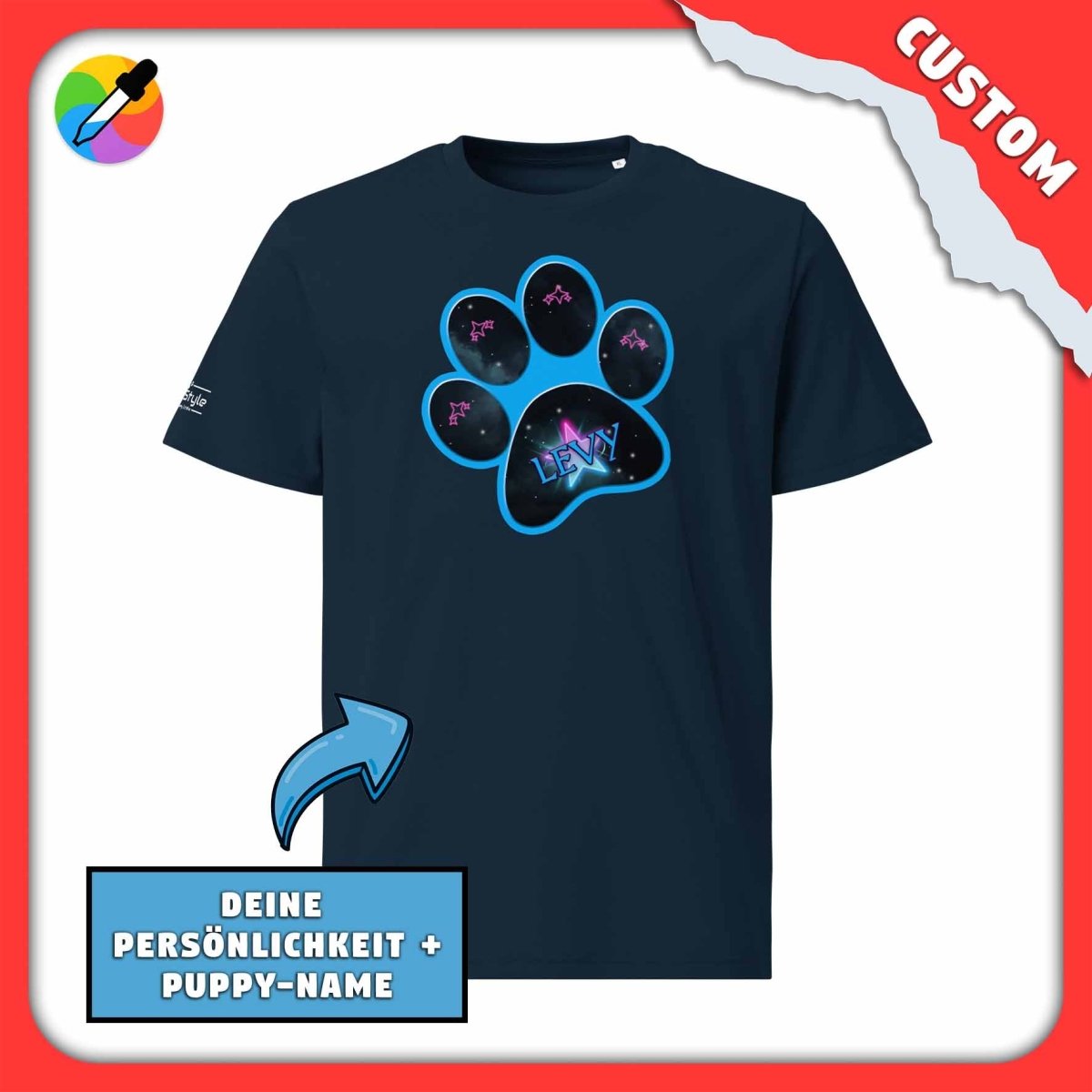 PupStyle | Personal Custom-Design | T-Shirt Navy PupStyle