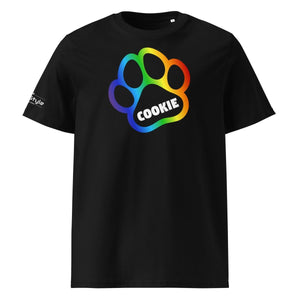 PupStyle | Pride Paw / Custom-Name | T-Shirt Black PupStyle