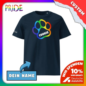 PupStyle | Pride Paw / Custom-Name | T-Shirt French Navy PupStyle
