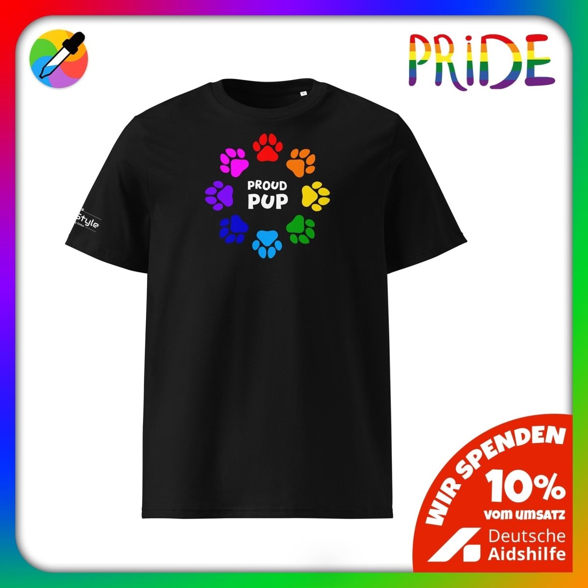 PupStyle | Proud Pup / Pride | T-Shirt Black PupStyle