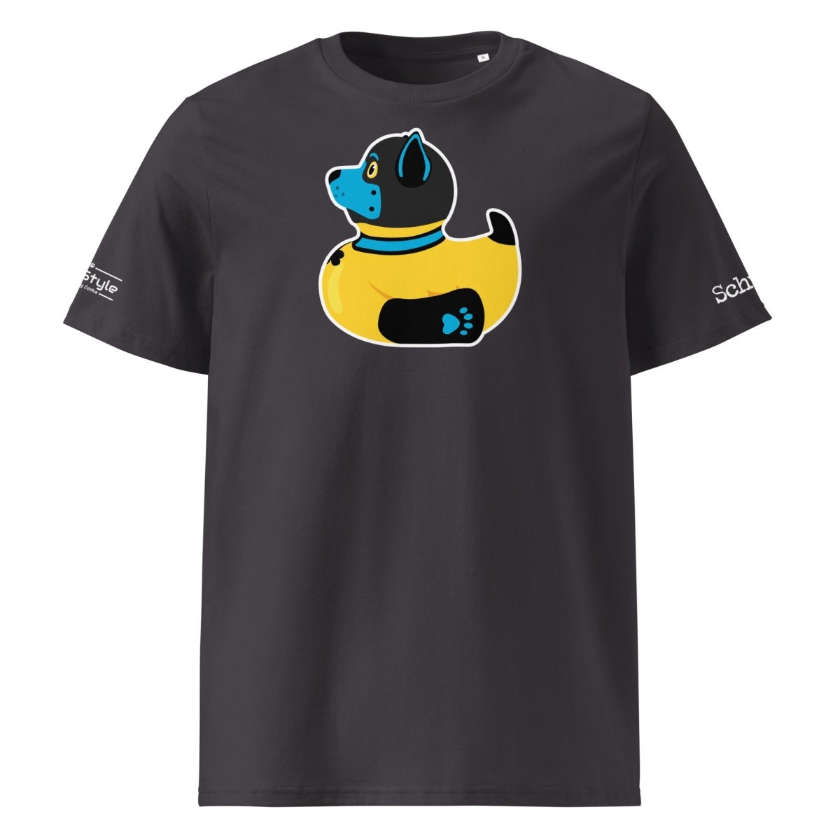 PupStyle + SchwuZ | Puppy Duck / Blue | T-Shirt Anthracite PupStyle