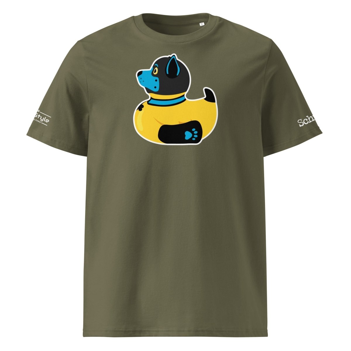 PupStyle + SchwuZ | Puppy Duck / Blue | T-Shirt Khaki PupStyle