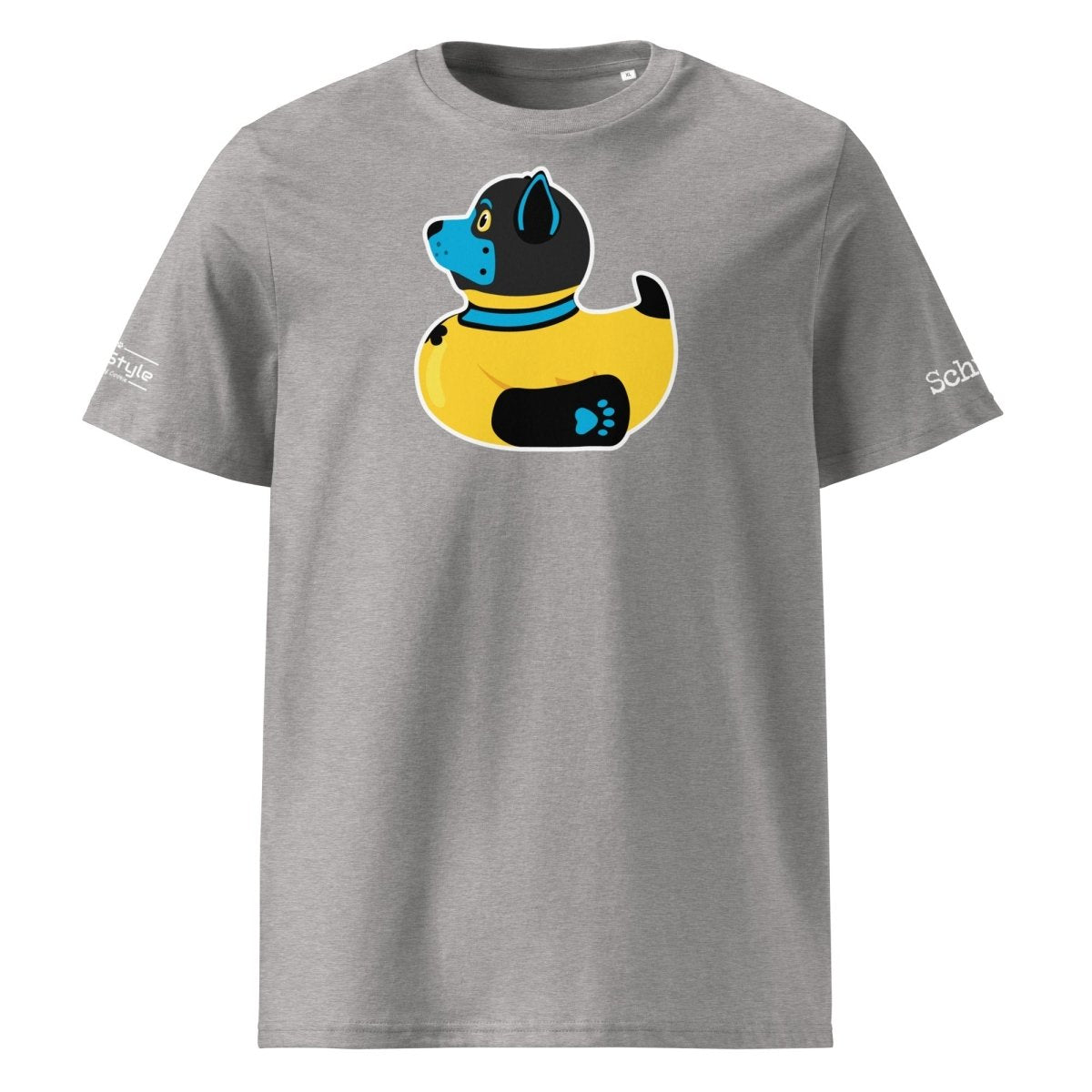 PupStyle + SchwuZ | Puppy Duck / Blue | T-Shirt Heather Grey PupStyle