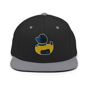 PupStyle + SchwuZ | Puppy Duck / Dark Blue | Snapback Cap Black Silver PupStyle + SchwuZ