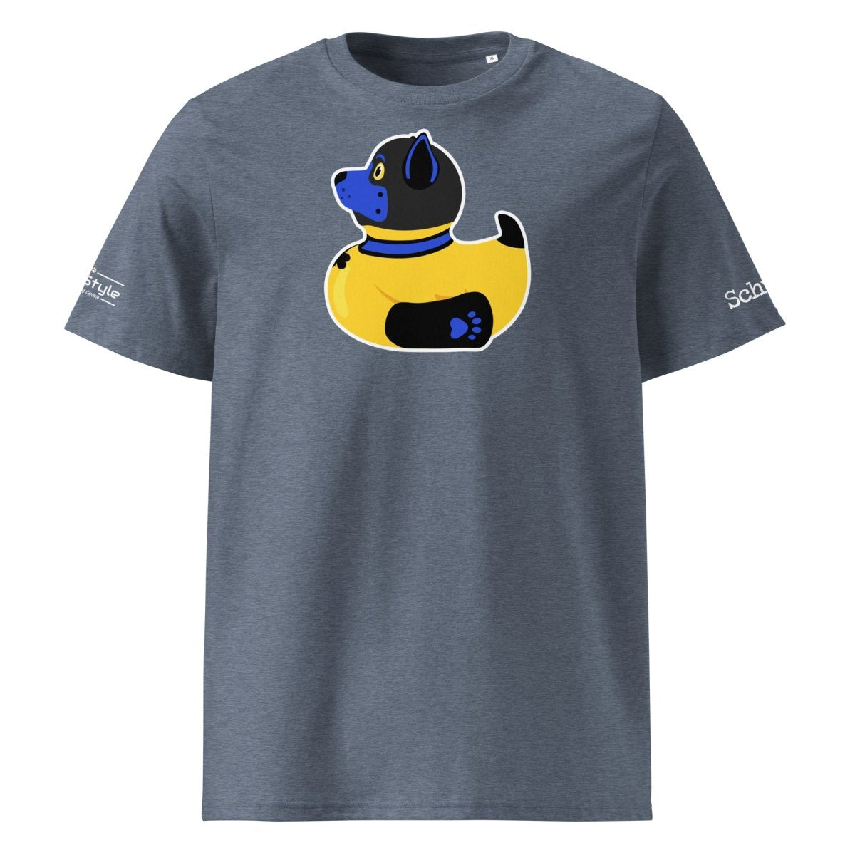 PupStyle + SchwuZ | Puppy Duck / Dark Blue | T-Shirt Dark Heather Blue PupStyle