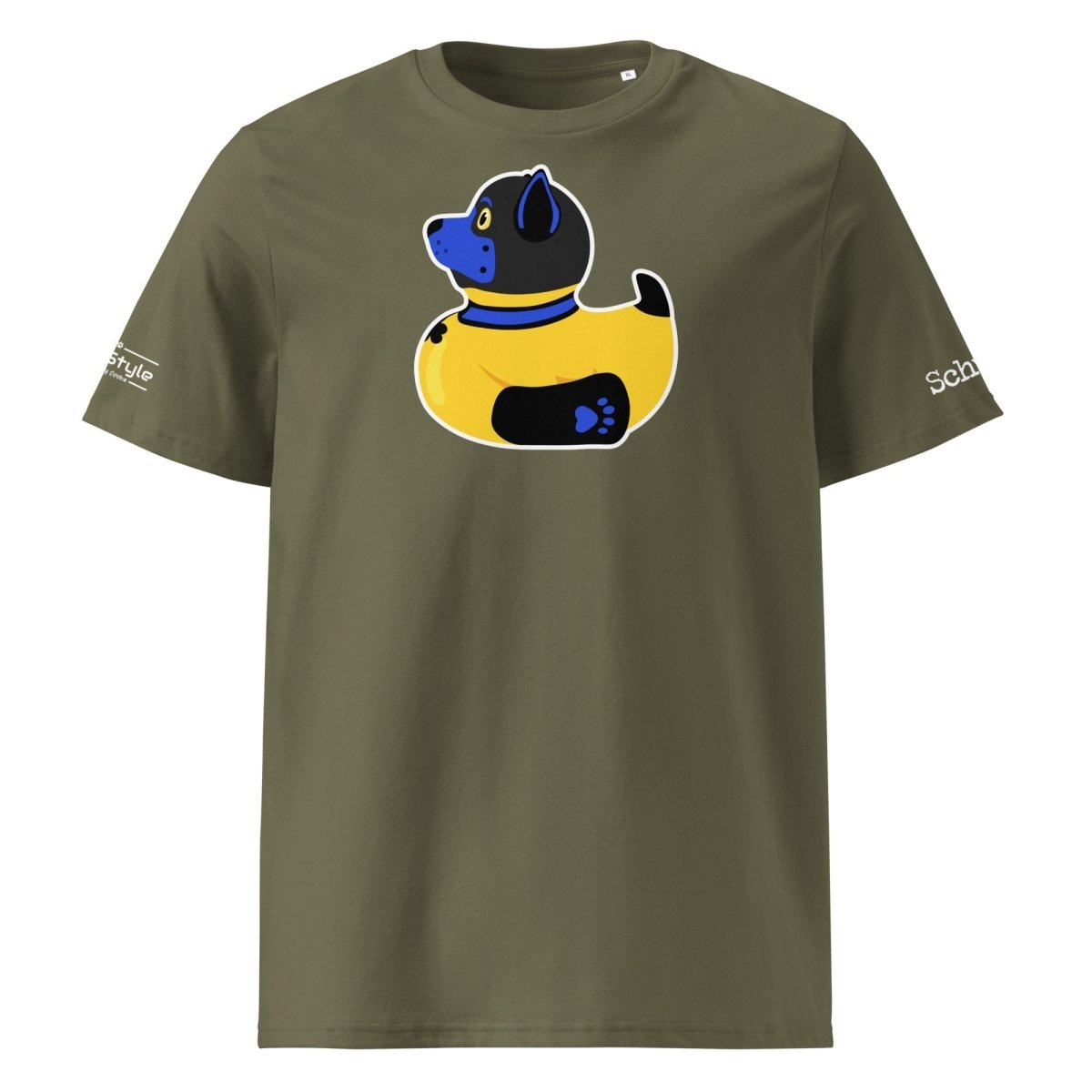 PupStyle + SchwuZ | Puppy Duck / Dark Blue | T-Shirt Khaki PupStyle