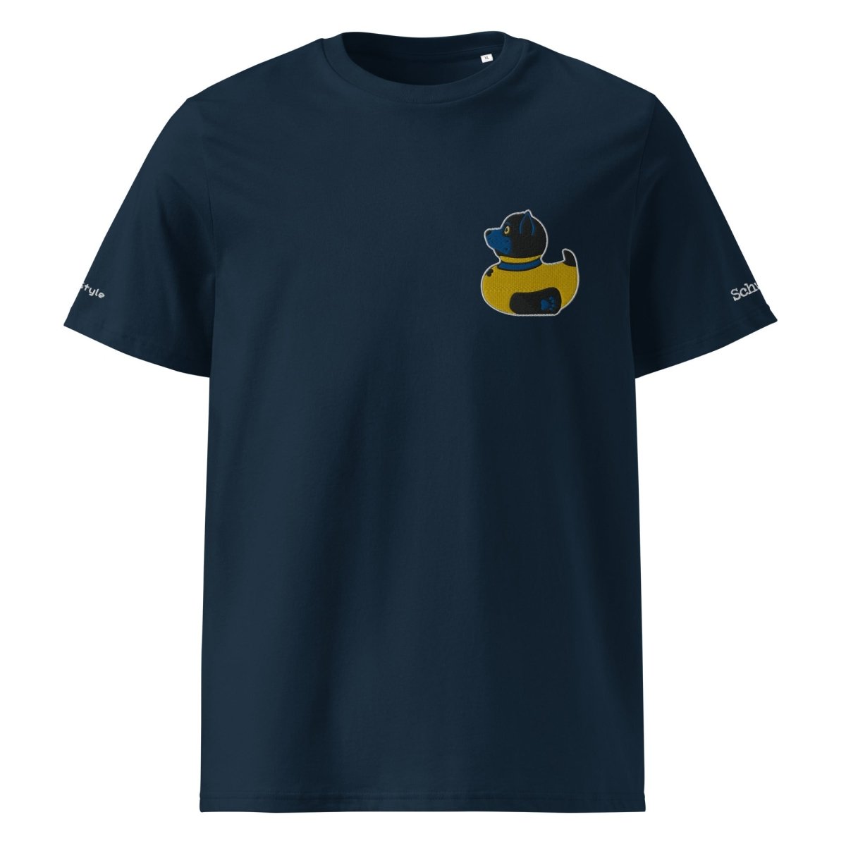 PupStyle + SchwuZ | Puppy Duck / Dark Blue | T-Shirt bestickt French Navy PupStyle + SchwuZ