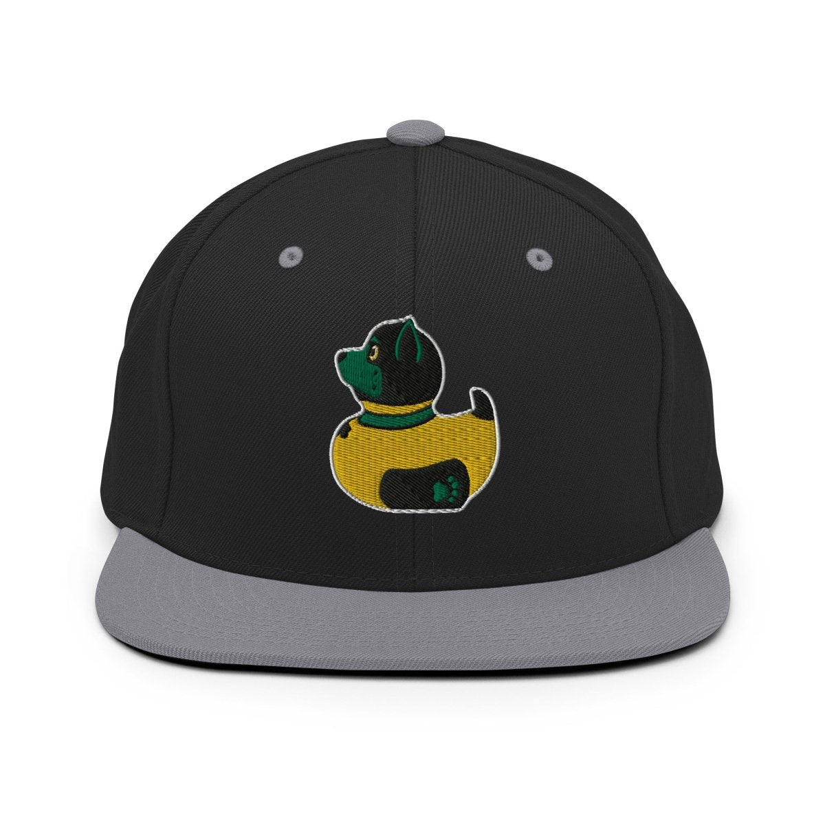 PupStyle + SchwuZ | Puppy Duck / Dark Green | Snapback Cap Black Silver PupStyle