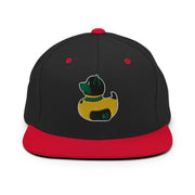 PupStyle + SchwuZ | Puppy Duck / Dark Green | Snapback Cap Black Red PupStyle