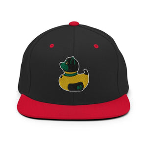 PupStyle + SchwuZ | Puppy Duck / Dark Green | Snapback Cap Black Red PupStyle