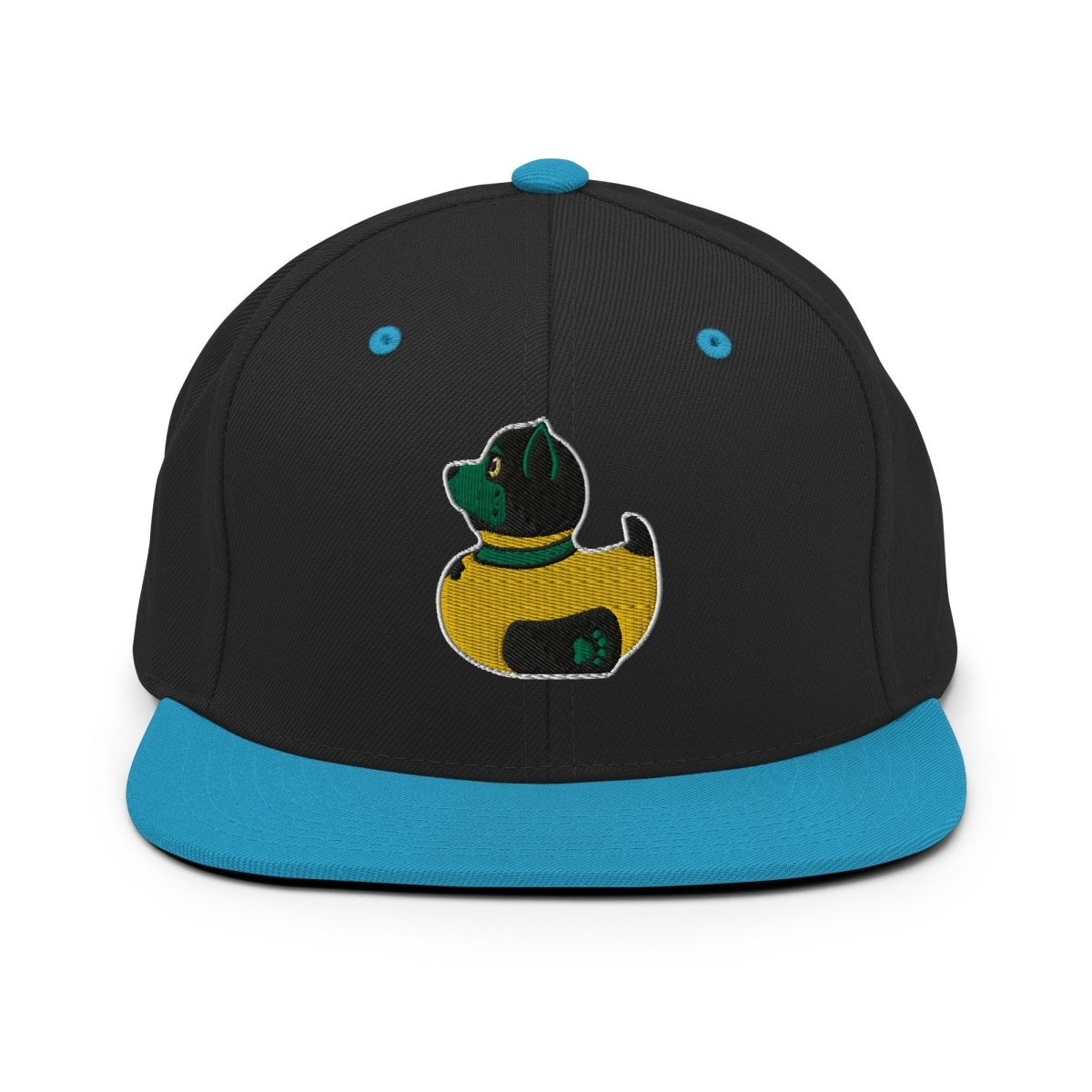 PupStyle + SchwuZ | Puppy Duck / Dark Green | Snapback Cap Black Teal PupStyle
