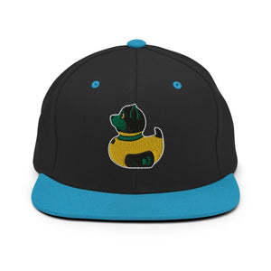 PupStyle + SchwuZ | Puppy Duck / Dark Green | Snapback Cap Black Teal PupStyle