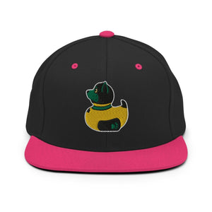 PupStyle + SchwuZ | Puppy Duck / Dark Green | Snapback Cap Black Neon Pink PupStyle