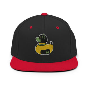 PupStyle + SchwuZ | Puppy Duck / Green | Snapback Cap Black Red PupStyle + SchwuZ