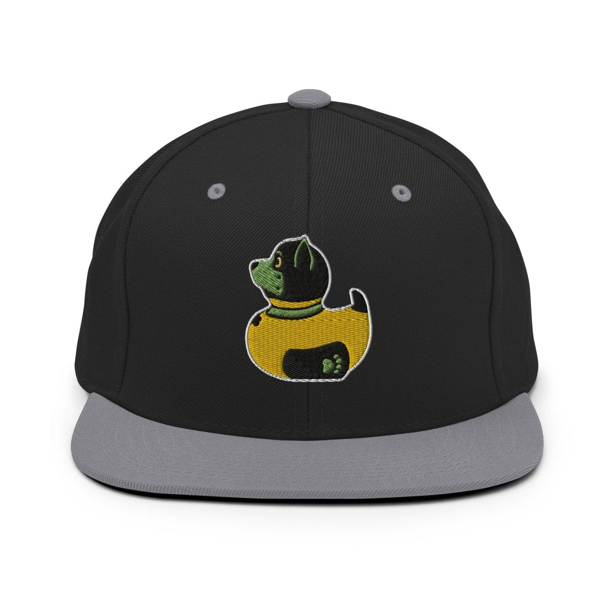 PupStyle + SchwuZ | Puppy Duck / Green | Snapback Cap Black Silver PupStyle + SchwuZ