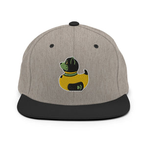 PupStyle + SchwuZ | Puppy Duck / Green | Snapback Cap Heather Black PupStyle + SchwuZ