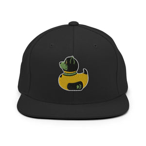 PupStyle + SchwuZ | Puppy Duck / Green | Snapback Cap Black PupStyle + SchwuZ
