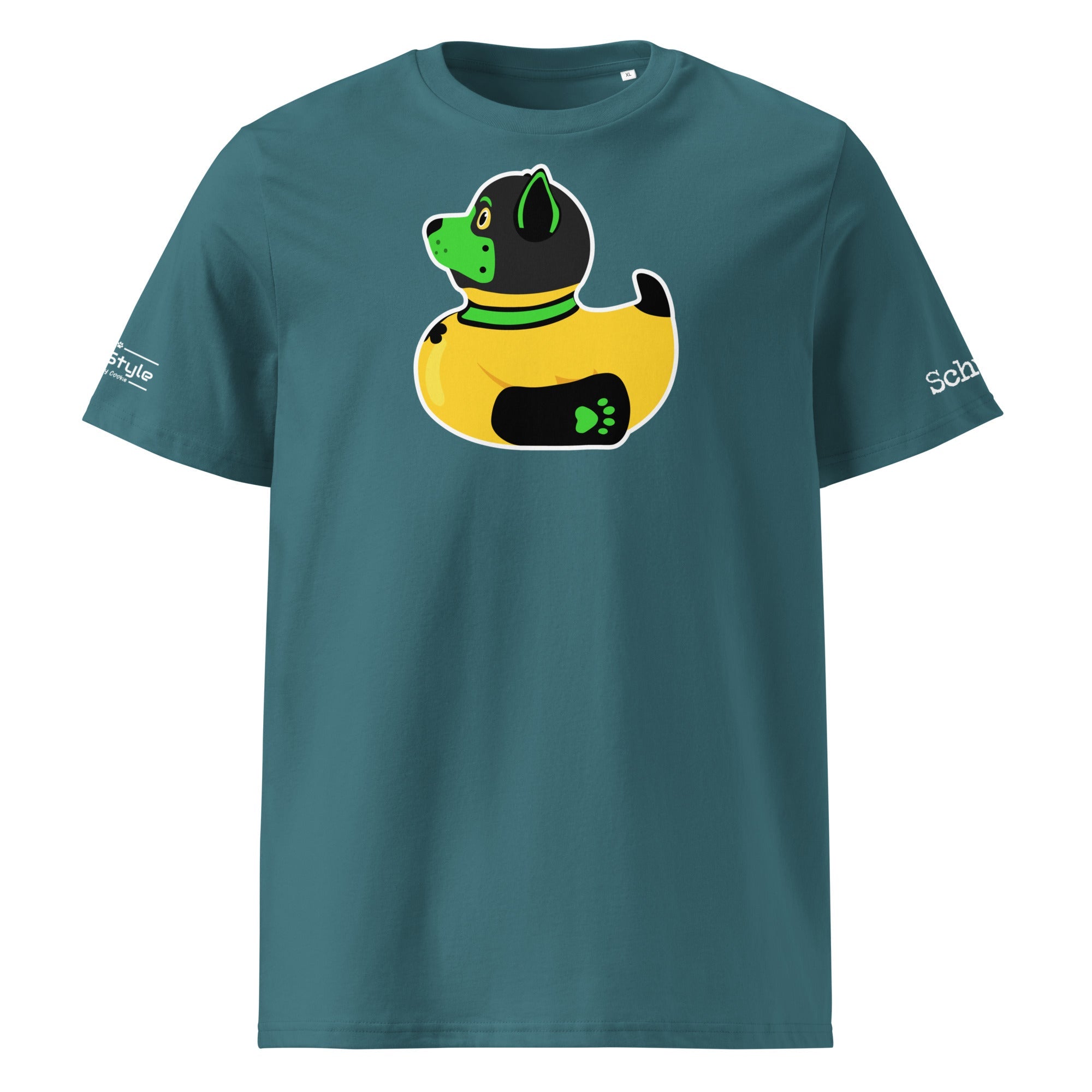 PupStyle + SchwuZ | Puppy Duck / Green | T-Shirt - PupStyle