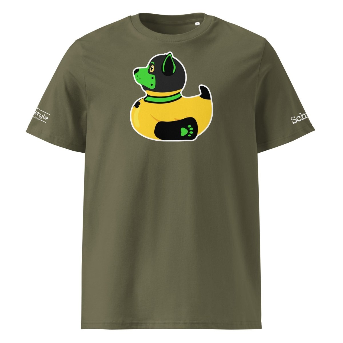 PupStyle + SchwuZ | Puppy Duck / Green | T-Shirt Khaki PupStyle