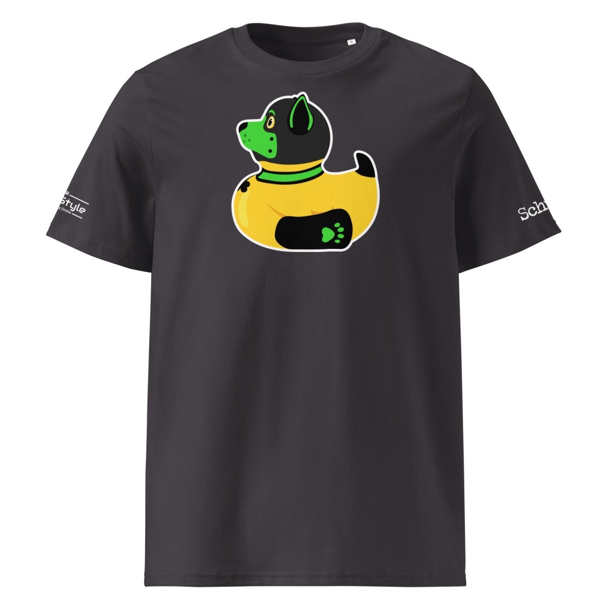 PupStyle + SchwuZ | Puppy Duck / Green | T-Shirt Anthracite PupStyle