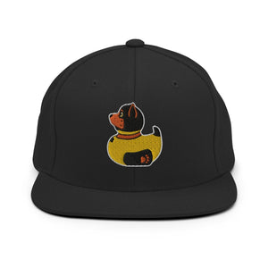 PupStyle + SchwuZ | Puppy Duck / Orange | Snapback Cap Black PupStyle + SchwuZ