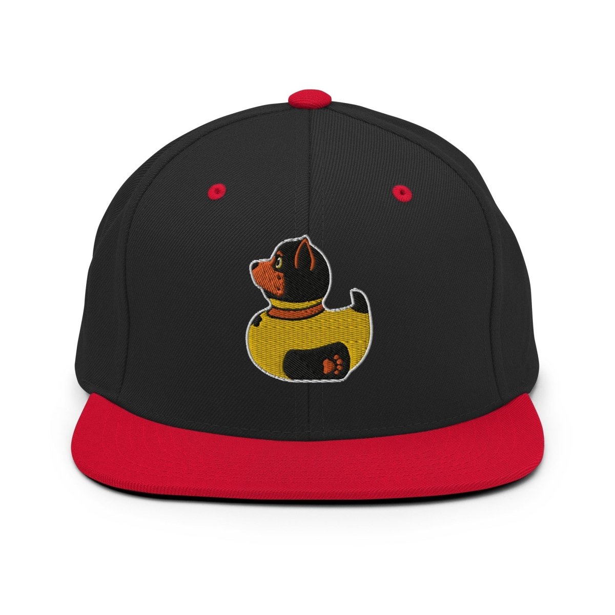 PupStyle + SchwuZ | Puppy Duck / Orange | Snapback Cap Black Red PupStyle + SchwuZ