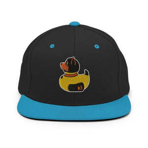 PupStyle + SchwuZ | Puppy Duck / Orange | Snapback Cap Black Teal PupStyle + SchwuZ