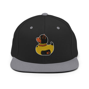 PupStyle + SchwuZ | Puppy Duck / Orange | Snapback Cap Black Silver PupStyle + SchwuZ