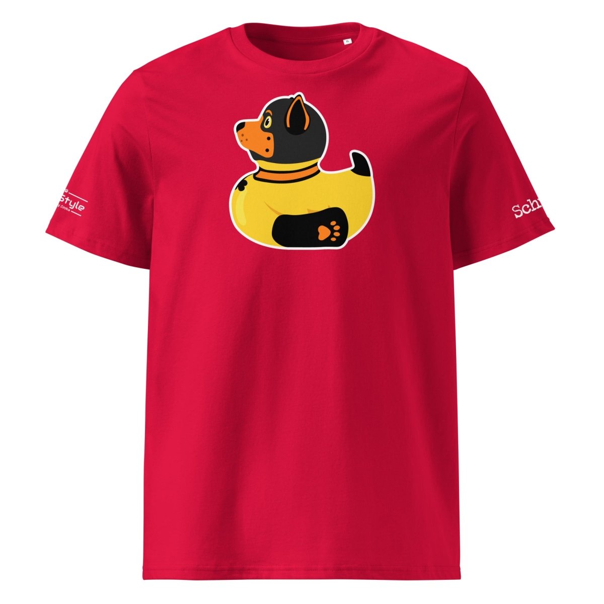 PupStyle + SchwuZ | Puppy Duck / Orange | T-Shirt Red PupStyle