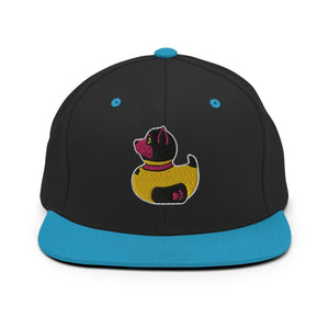 PupStyle + SchwuZ | Puppy Duck / Pink | Snapback Cap Black Teal PupStyle + SchwuZ