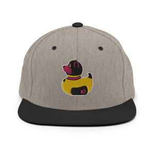 PupStyle + SchwuZ | Puppy Duck / Pink | Snapback Cap Heather Black PupStyle + SchwuZ
