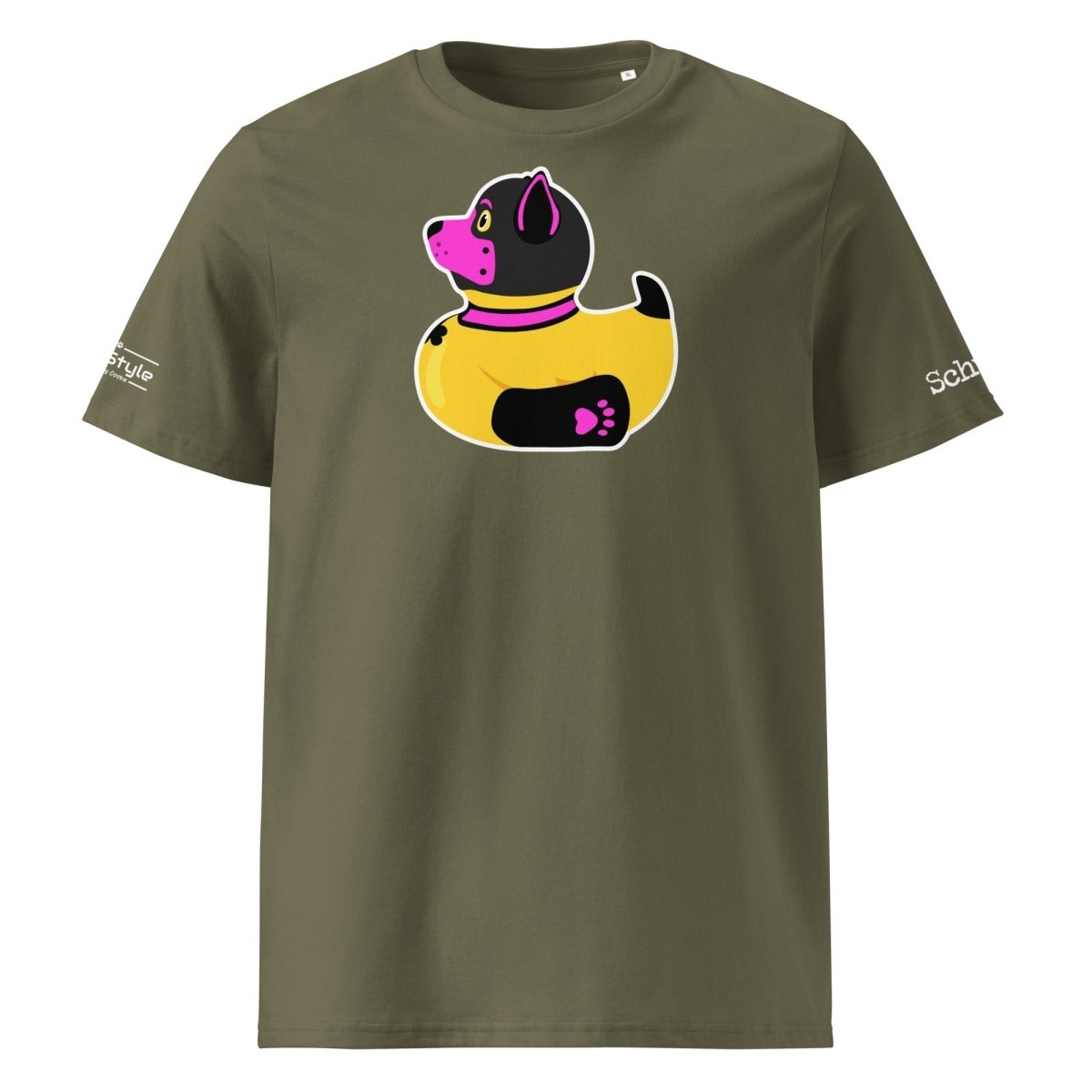 PupStyle + SchwuZ | Puppy Duck / Pink | T-Shirt Khaki PupStyle