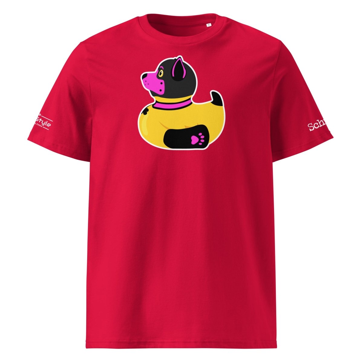 PupStyle + SchwuZ | Puppy Duck / Pink | T-Shirt Red PupStyle