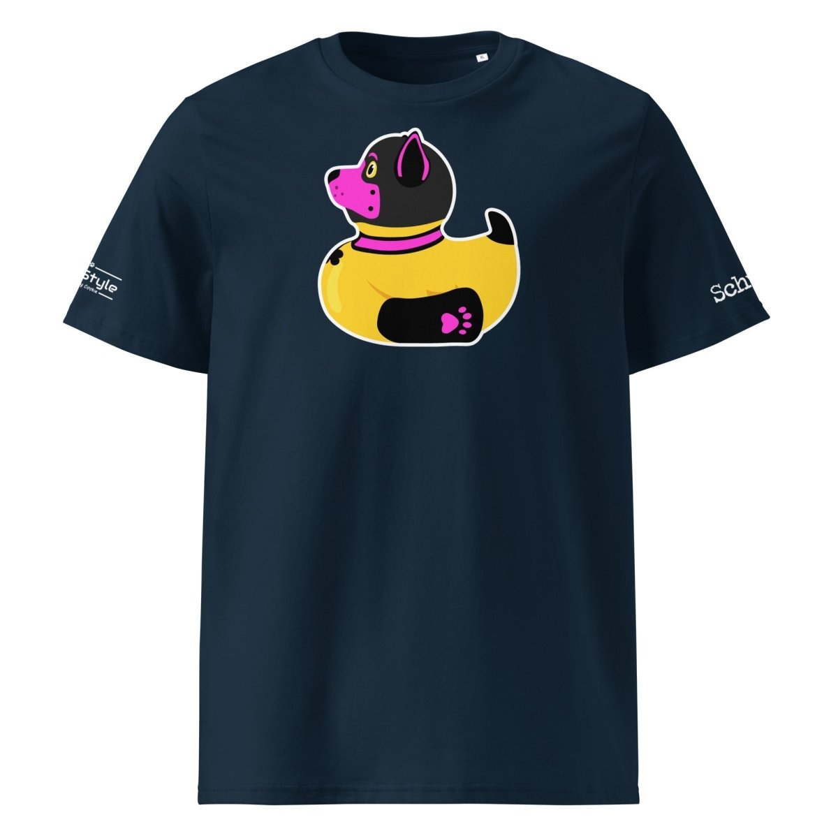 PupStyle + SchwuZ | Puppy Duck / Pink | T-Shirt French Navy PupStyle
