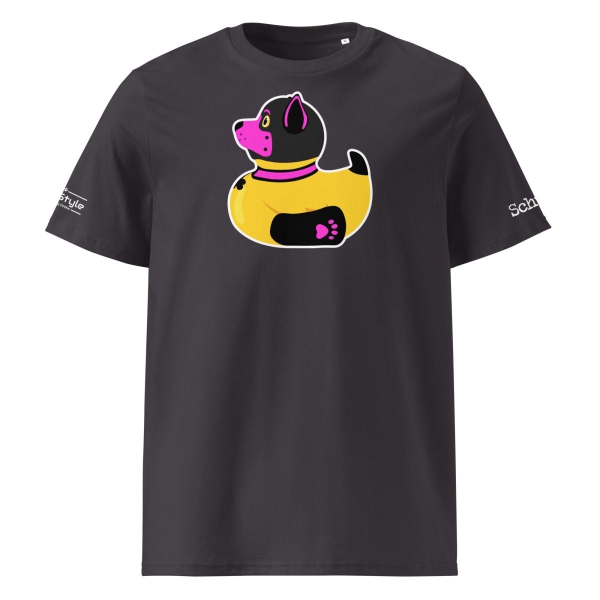 PupStyle + SchwuZ | Puppy Duck / Pink | T-Shirt Anthracite PupStyle
