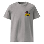 PupStyle + SchwuZ | Puppy Duck / Pink | T-Shirt bestickt Heather Grey PupStyle + SchwuZ