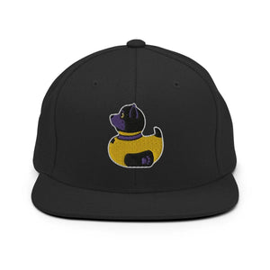PupStyle + SchwuZ | Puppy Duck / Purple | Snapback Cap Black PupStyle + SchwuZ