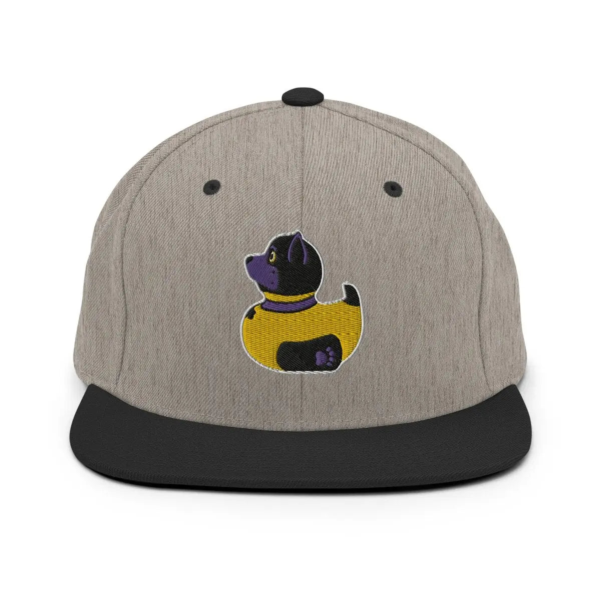 PupStyle + SchwuZ | Puppy Duck / Purple | Snapback Cap Heather Black PupStyle + SchwuZ