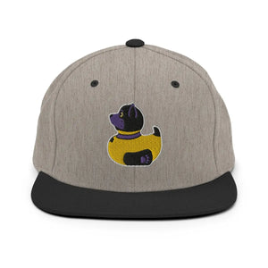 PupStyle + SchwuZ | Puppy Duck / Purple | Snapback Cap Heather Black PupStyle + SchwuZ