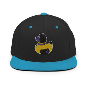 PupStyle + SchwuZ | Puppy Duck / Purple | Snapback Cap Black Teal PupStyle + SchwuZ