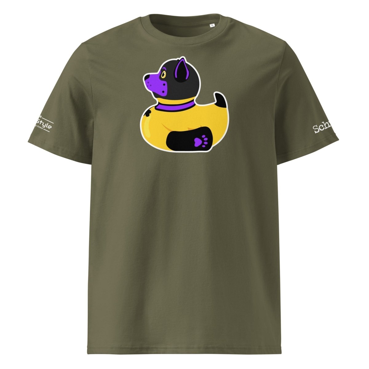 PupStyle + SchwuZ | Puppy Duck / Purple | T-Shirt Khaki PupStyle