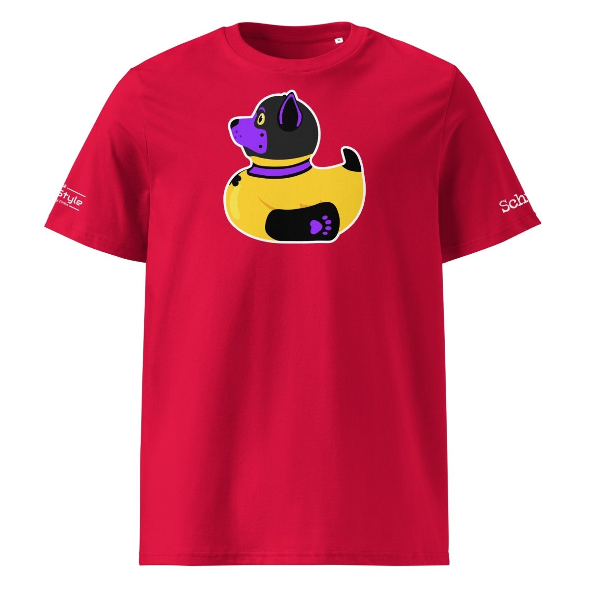 PupStyle + SchwuZ | Puppy Duck / Purple | T-Shirt Red PupStyle