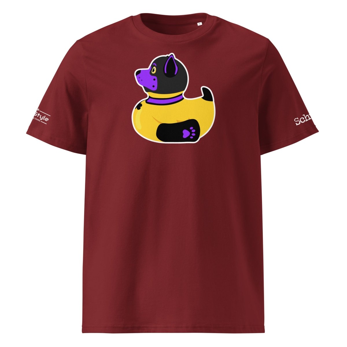 PupStyle + SchwuZ | Puppy Duck / Purple | T-Shirt Burgundy PupStyle