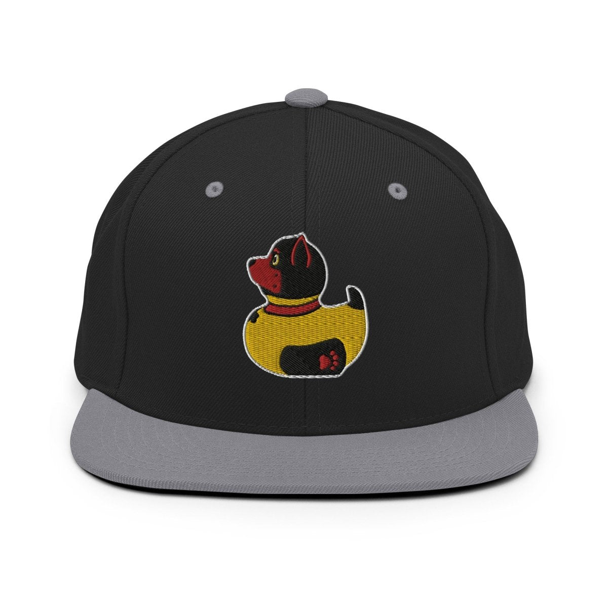 PupStyle + SchwuZ | Puppy Duck / Red | Snapback Cap Black Silver PupStyle + SchwuZ
