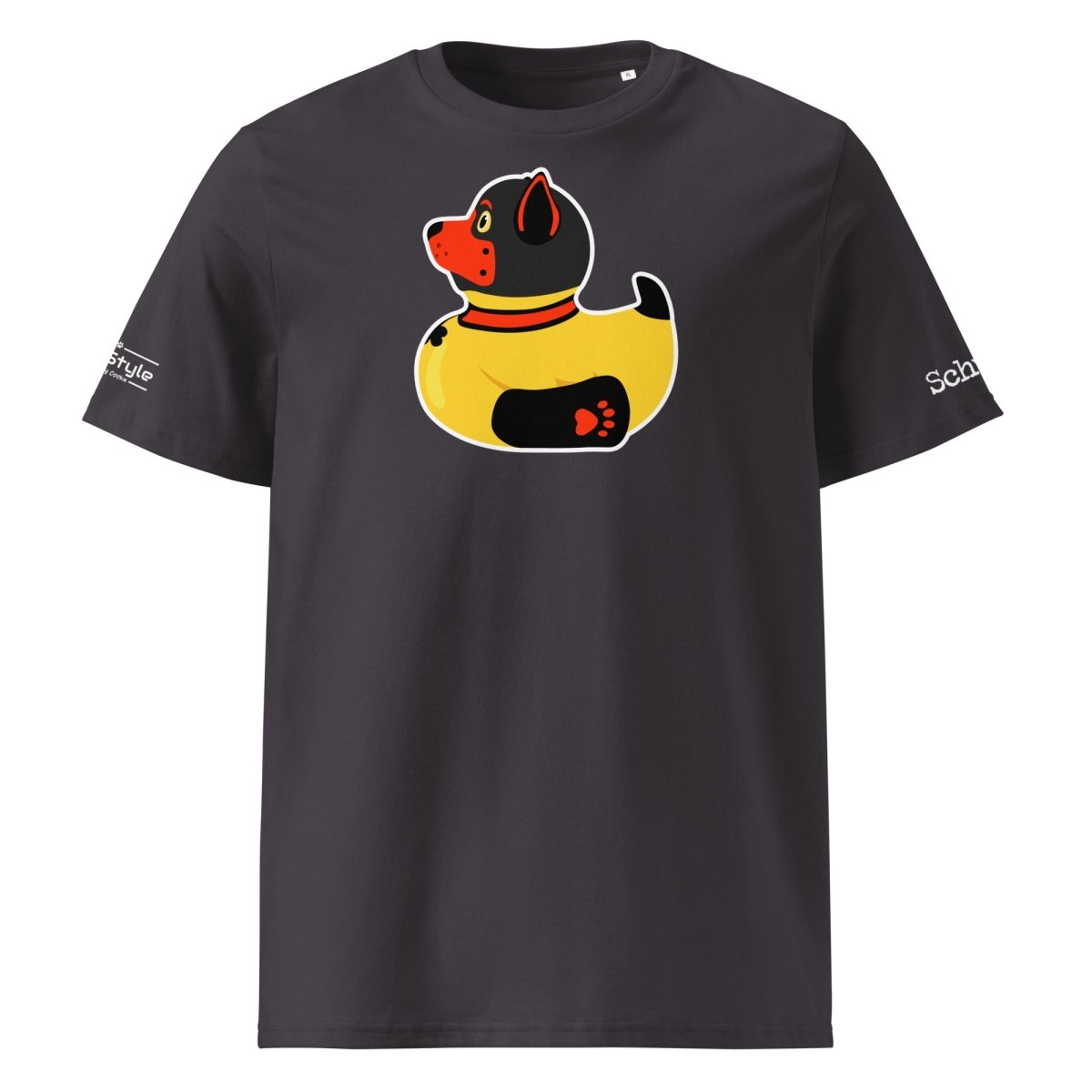 PupStyle + SchwuZ | Puppy Duck / Red | T-Shirt Anthracite PupStyle