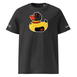 PupStyle + SchwuZ | Puppy Duck / Red | T-Shirt Dark Heather Grey PupStyle