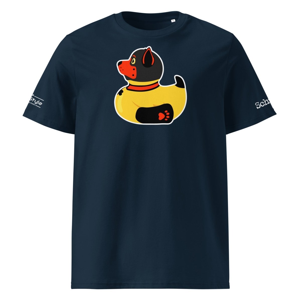 PupStyle + SchwuZ | Puppy Duck / Red | T-Shirt French Navy PupStyle