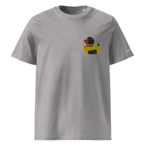 PupStyle + SchwuZ | Puppy Duck / Red | T-Shirt bestickt Heather Grey PupStyle + SchwuZ