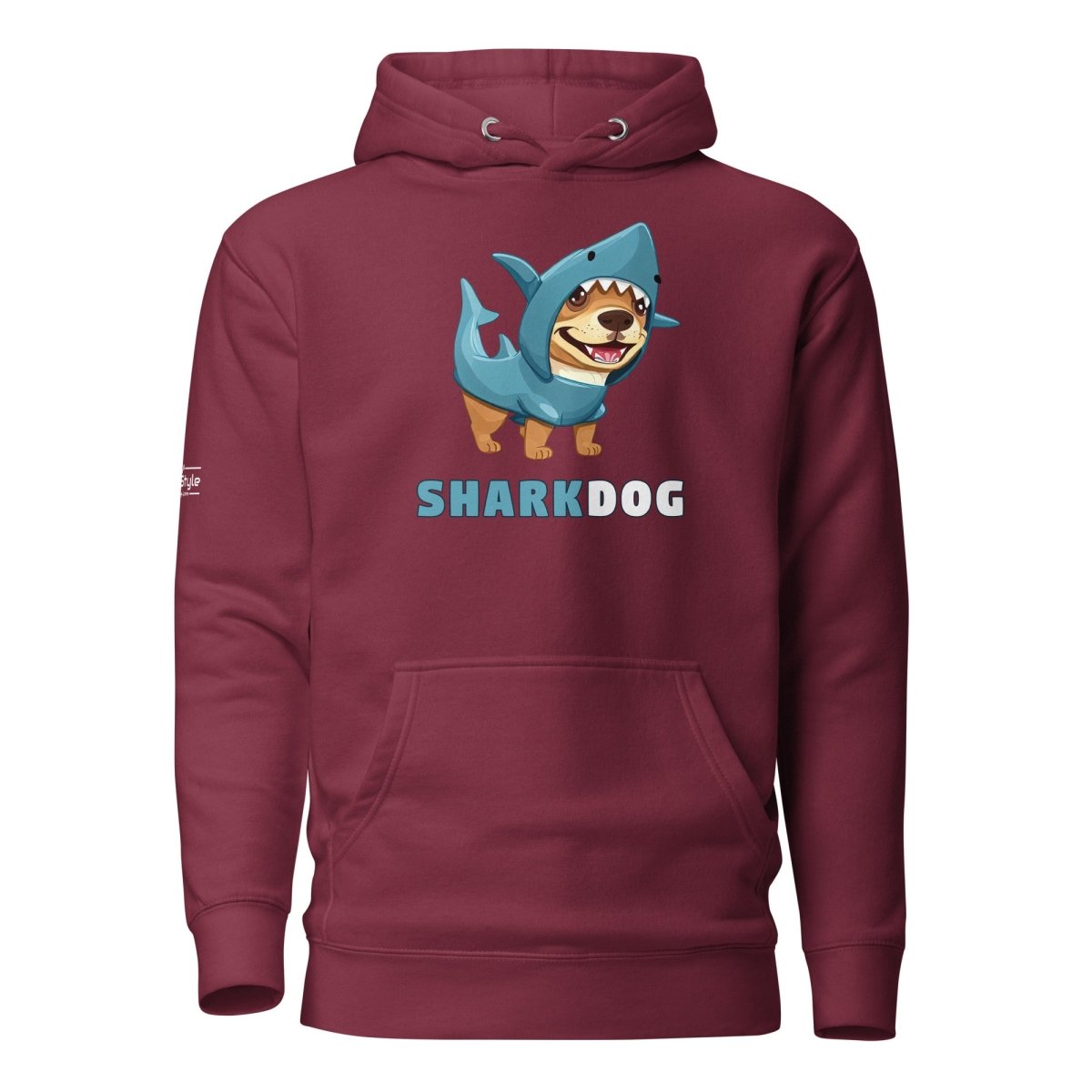 PupStyle | SharkDog | Hoodie Maroon PupStyle