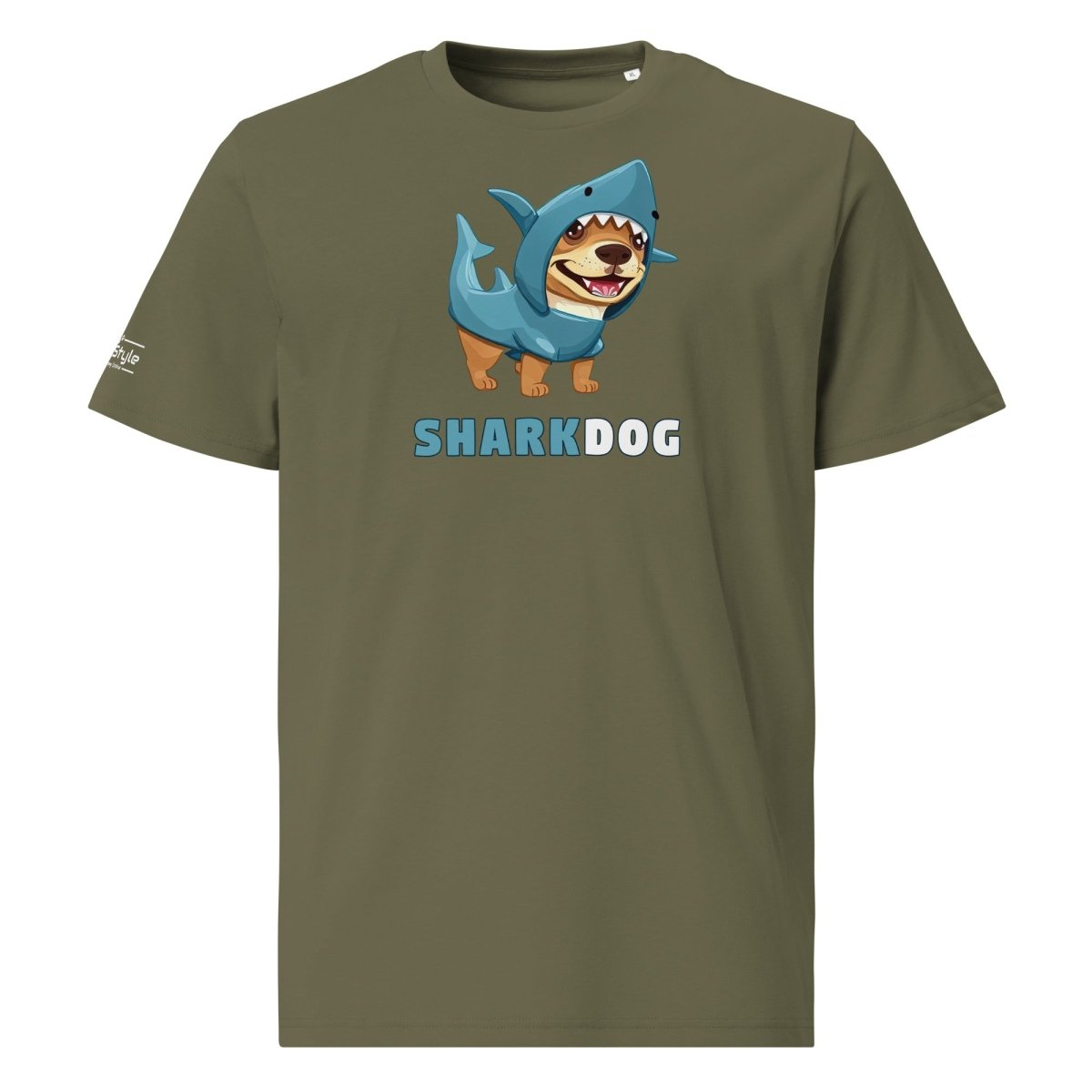 PupStyle | SharkDog | T-Shirt Khaki PupStyle